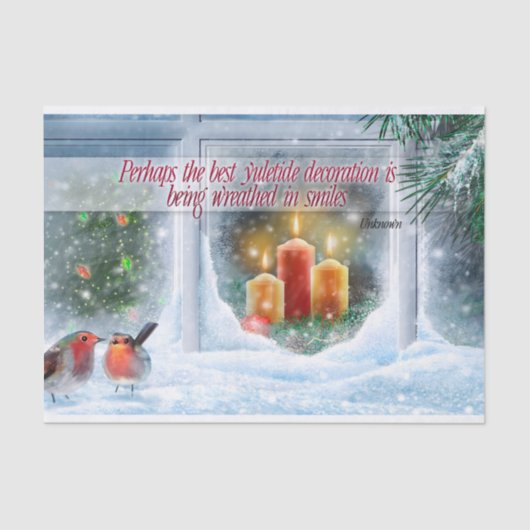 クリスマス感動的引用文「スマイル」 薄葉紙 (正面)