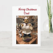 クリスマス感謝していに「調理師最高の」のパパになるために シーズンカード (正面)