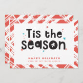 クリスマス感謝していのビジネスおもしろいがシーズン引用文 招待状 (正面/裏面)