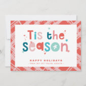 クリスマス感謝していのビジネスがシーズン引用文 招待状 (正面)