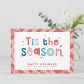 クリスマス感謝していのビジネスがシーズン引用文 招待状 (スタンド正面)