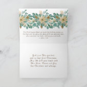 クリスマス感謝していのフローラは神の聖句へ シーズンカード (内部)