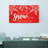 クリスマス感謝の雪 横断幕 (トレードショー)