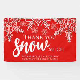 クリスマス感謝の雪 横断幕