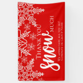 クリスマス感謝の雪 横断幕 (縦)