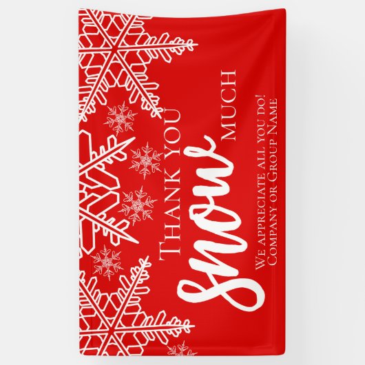 クリスマス感謝の雪 横断幕 (縦)