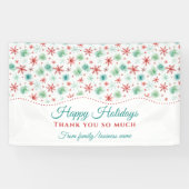 クリスマス感謝スノーフレーク 横断幕 (横)