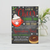 クリスマス感謝招待状 招待状 (スタンド正面)