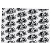 クリスマス感謝祭ヴィンテージトルコ ラージペーパーバッグ (裏面)