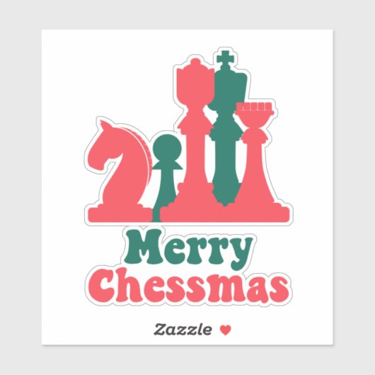 クリスマス戦略チェス駒ボードゲームフェスティバル シール (シート)