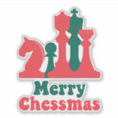 クリスマス戦略チェス駒ボードゲームフェスティバル シール (正面)