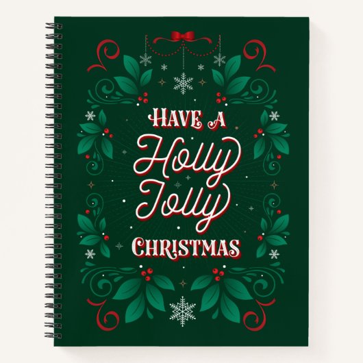 クリスマス手帳すてきを持っている ノートブック (正面)