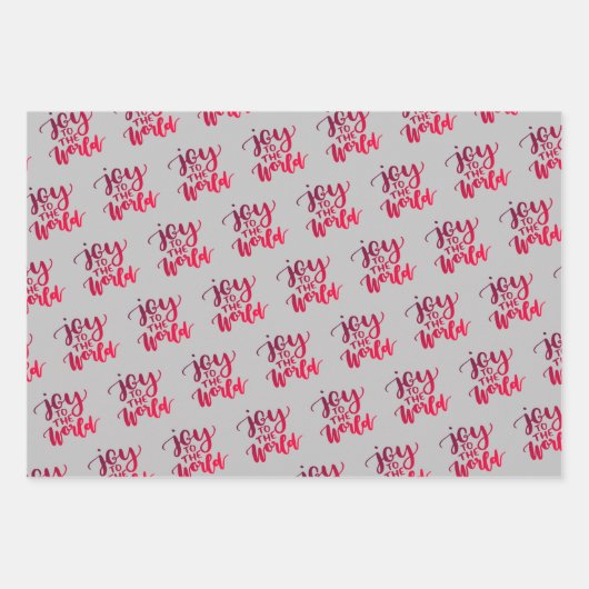 クリスマス手書き挨拶グレーブルーグリーン ラッピングペーパーシート (正面2)