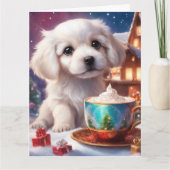 クリスマス折り畳みグリーティングカード カード (正面)