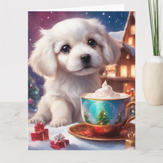 クリスマス折り畳みグリーティングカード カード (正面)