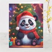 クリスマス折り畳みグリーティングカード カード (黄色い花)