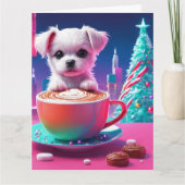 クリスマス折り畳みグリーティングカード カード (正面)