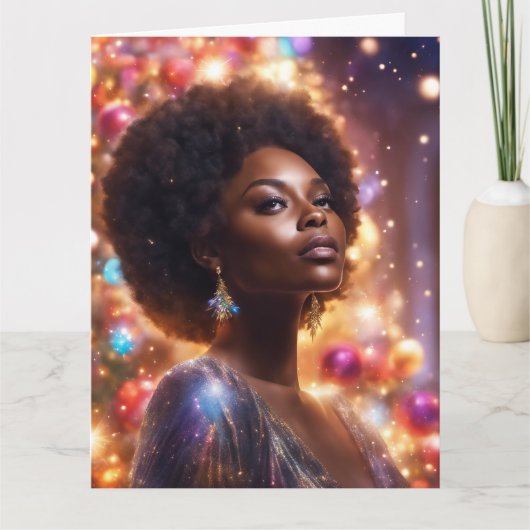 クリスマス折り畳みグリーティングカード カード (正面)