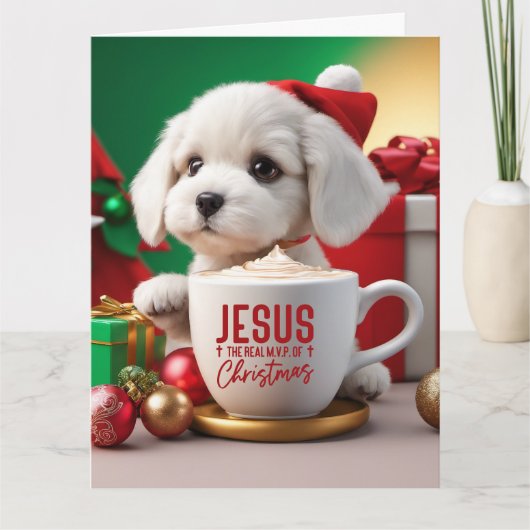 クリスマス折り畳みグリーティングカード カード (正面)