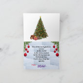 クリスマス折り畳みグリーティングカード カード (内部)