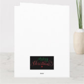 クリスマス折り畳みグリーティングカード カード (裏面)