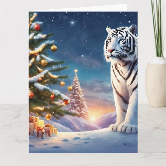 クリスマス折り畳みグリーティングカード カード (正面)