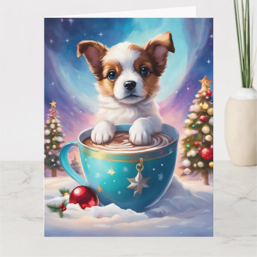 クリスマス折り畳みグリーティングカード カード (正面)