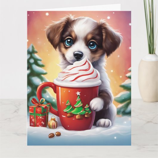 クリスマス折り畳みグリーティングカード カード (正面)