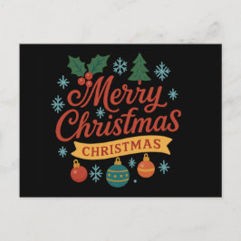 クリスマス折り畳みホリデーカード シーズンポストカード