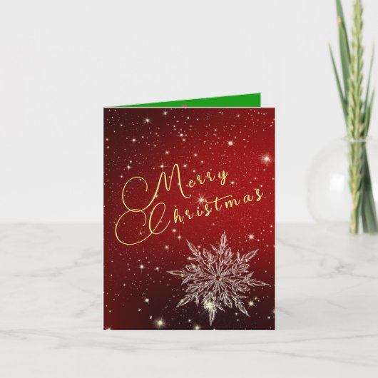 クリスマス折り畳み案内カード 案内状 (正面)