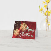 クリスマス折り紙カード カード (黄色い花)