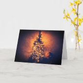 クリスマス折り込みグリーティングカード カード (黄色い花)