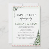 クリスマス披露宴の後結婚のパーティーのカード シーズンカード (正面)