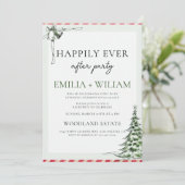 クリスマス披露宴の後結婚のパーティーのカード シーズンカード (スタンド正面)