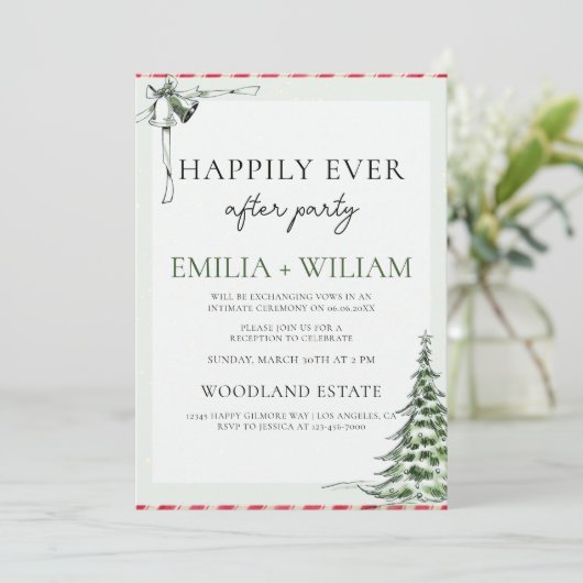 クリスマス披露宴の後結婚のパーティーのカード シーズンカード (スタンド正面)