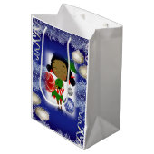 クリスマス抱き枕アフリカ小妖精や小人 ミディアムペーパーバッグ (正面アングル)