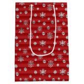 クリスマス抱き枕カスタムサンタ節バッグ ミディアムペーパーバッグ (裏面)