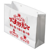 クリスマス抱き枕クリスマスススススウェーデンパターン ラージペーパーバッグ (正面アングル)