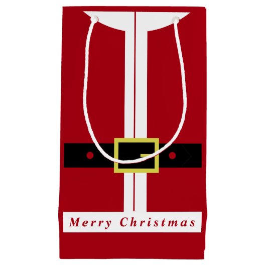 クリスマス抱き枕サンタギフトのためにあなたおもしろい- スモールペーパーバッグ (正面)