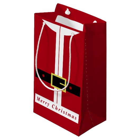 クリスマス抱き枕サンタギフトのためにあなたおもしろい- スモールペーパーバッグ (正面アングル)