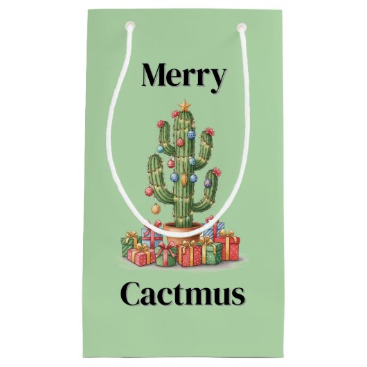 クリスマス抱き枕スモールメリー- Cactmus スモールペーパーバッグ (正面)