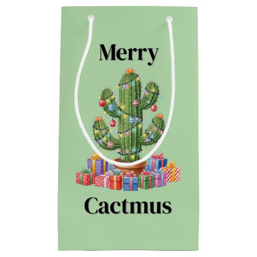 クリスマス抱き枕スモールメリー- Cactmus スモールペーパーバッグ (正面)