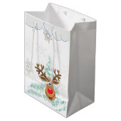 クリスマス抱き枕トナカイ ミディアムペーパーバッグ (正面アングル)