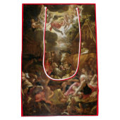 クリスマス抱き枕ドイツのルネッサンス ミディアムペーパーバッグ (裏面)