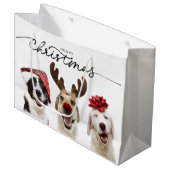 クリスマス抱き枕ハッピードッグ祝ズ ラージペーパーバッグ (正面アングル)