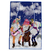 クリスマス抱き枕ハッピー格言ミュージックバンド ミディアムペーパーバッグ (裏面)