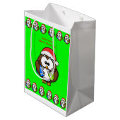 クリスマス抱き枕フクロウ ミディアムペーパーバッグ (裏面アングル)