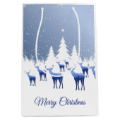 クリスマス抱き枕ブルーディアー ミディアムペーパーバッグ (正面)