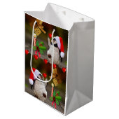クリスマス抱き枕ペンギン ミディアムペーパーバッグ (正面アングル)