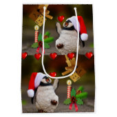 クリスマス抱き枕ペンギン ミディアムペーパーバッグ (裏面)
